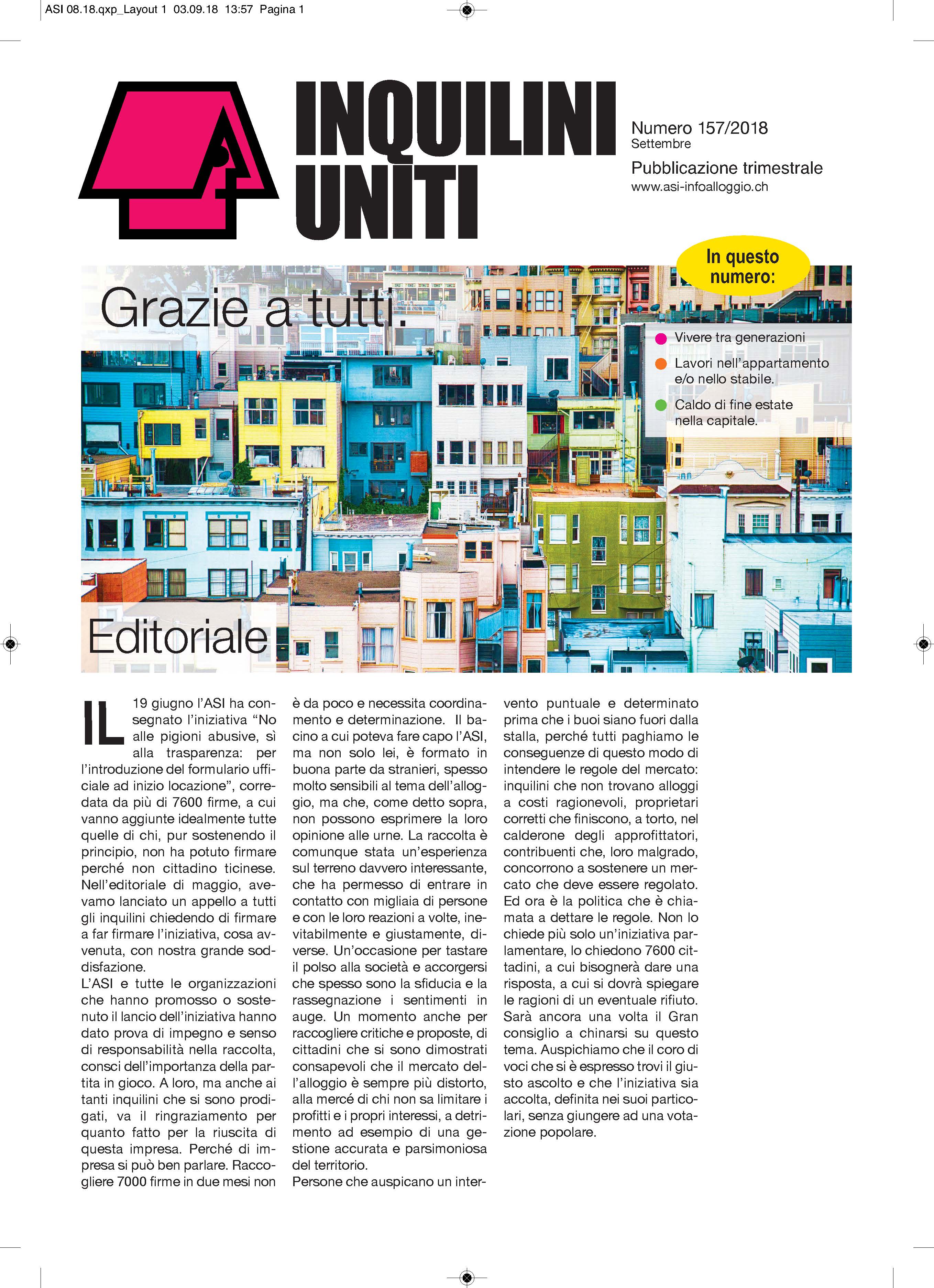 N° 157 - settembre 2018